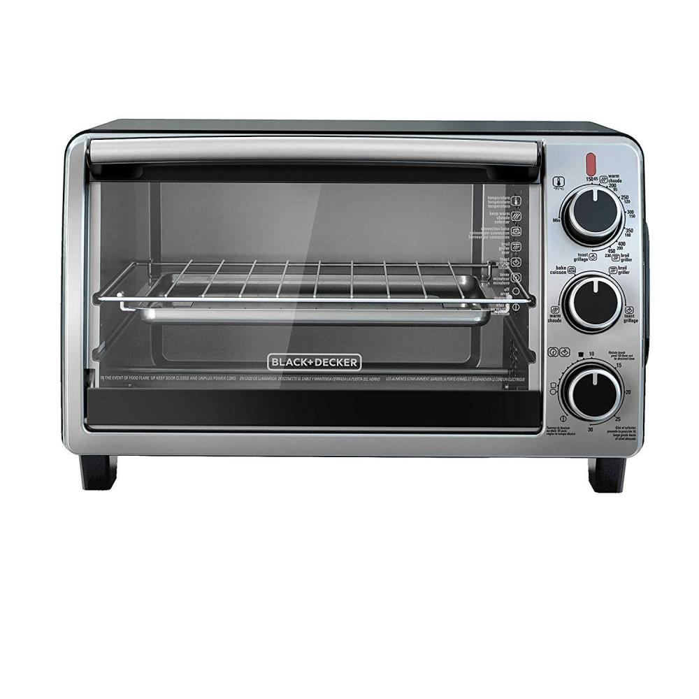 Black+Decker TO1950SBD 6Slice Convection Oven, Stainless Steel